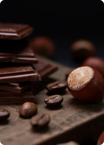 Chocolate and Coffee Beans